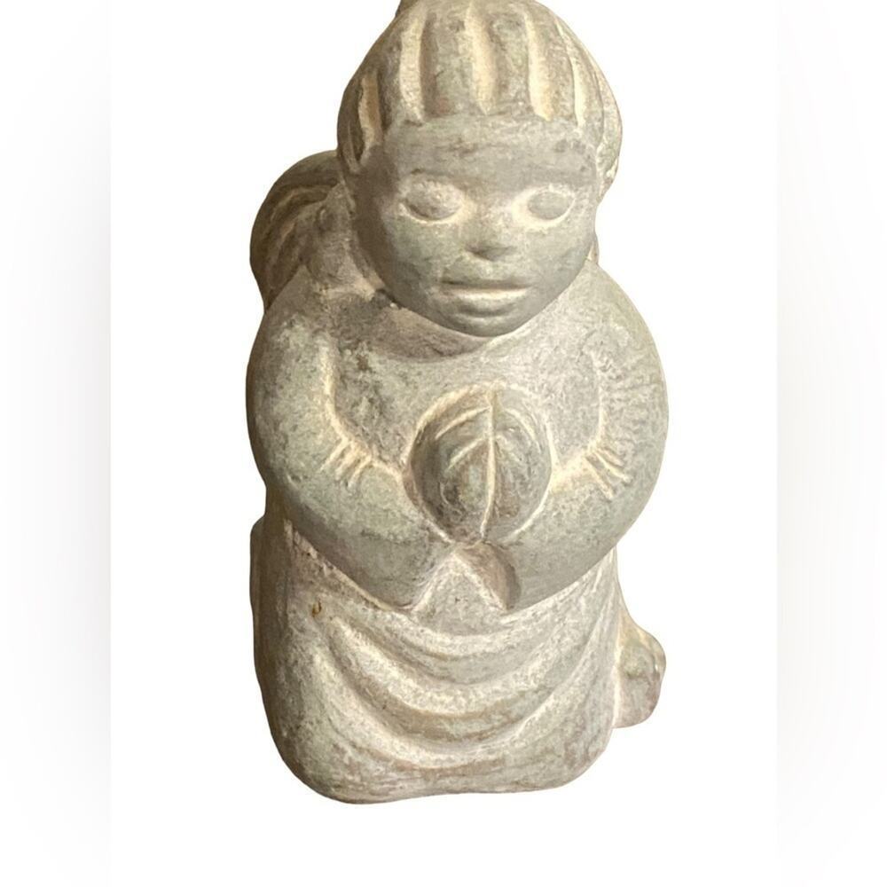 Isabel Bloom 1996 Cement Statue Kneeling Praying Angel